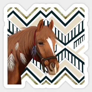 Brown Horse Sticker